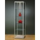 Vitrine 200x50x50cm zilver 50ZG200